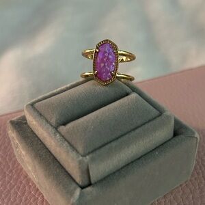 Kendra Scott Color bar Elyse Ring Bubblegum pink opal